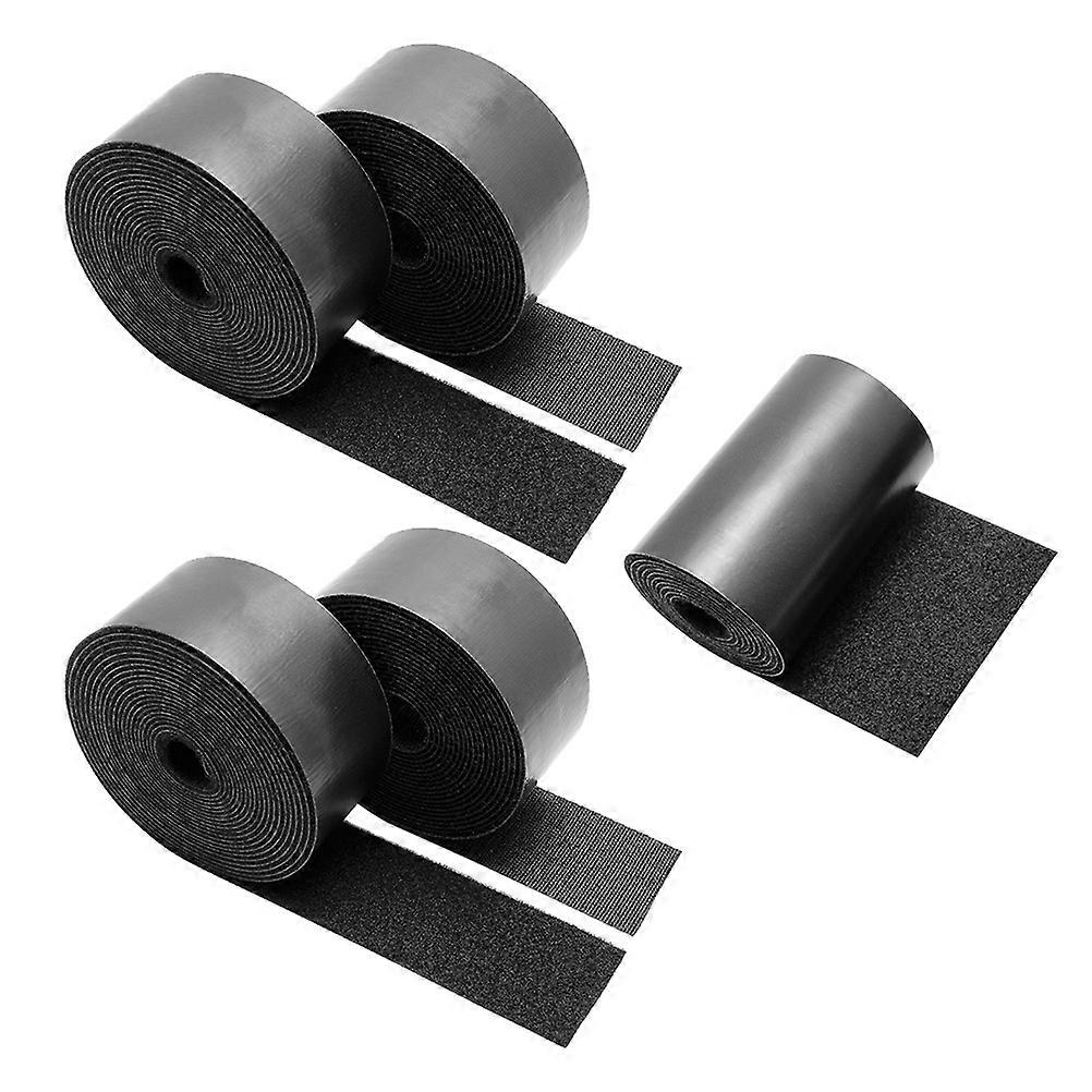 5pcs Double Sided Hook and Loop Tape for Furniture – Non Slip Rug Adhesive, Durable Material to Prevent Sliding