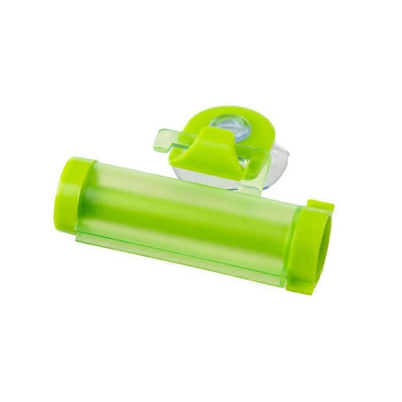 Green 4pcs Multifunctional hanging type toothpaste squeezer household suction cup underwater facial cleanser, manual toothpaste squeezer