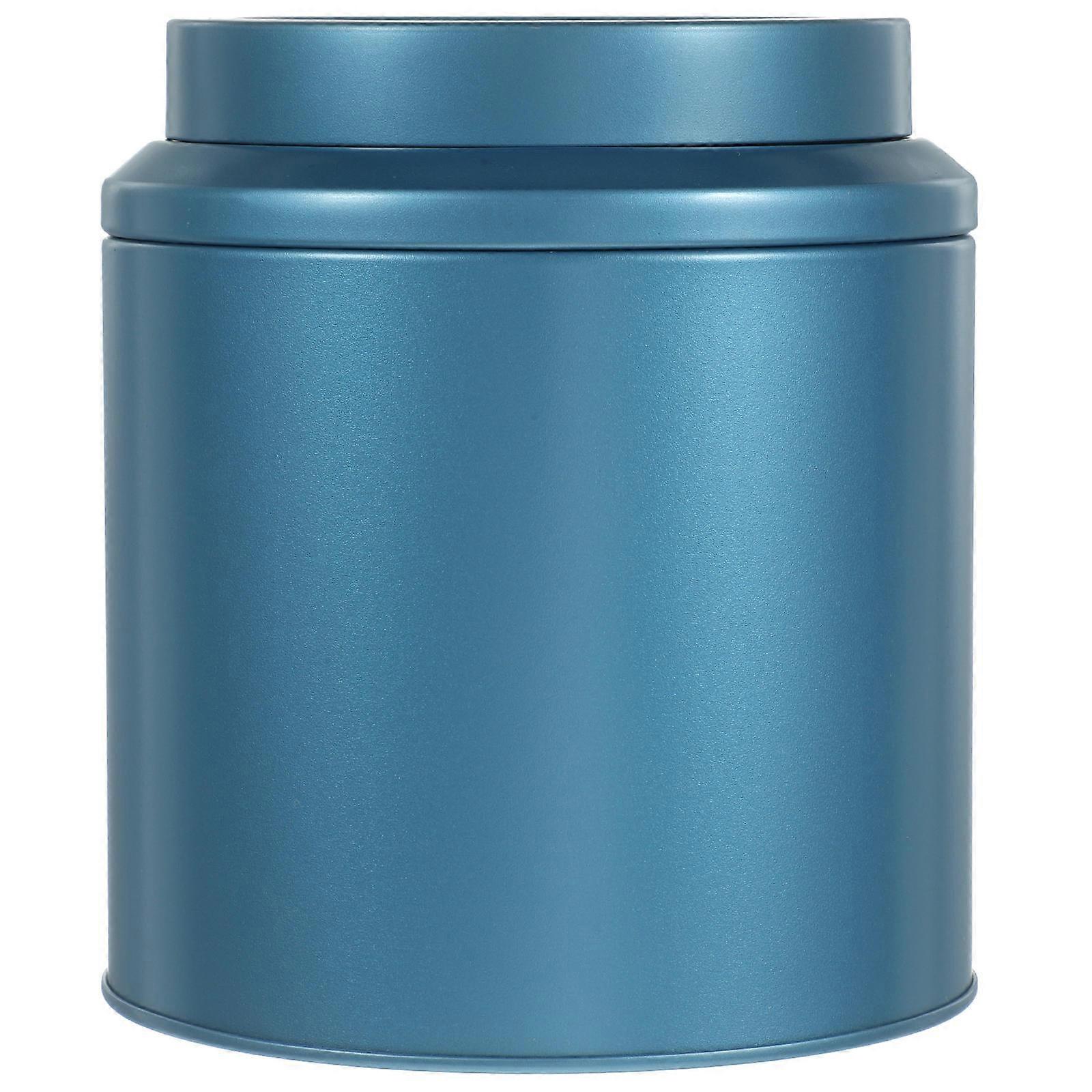 Tea Tin Canister for Storage of Dry Foods, Coffee, and Cereal – Compact Kitchen Container for Travel and Home Use