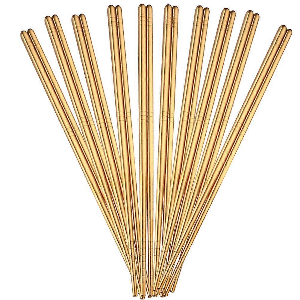 Reusable Chopsticks For Adults Multi-Function Dinner Chopsticks Home Use 23X0.8X0.8CM Heat-Resistant 10Pairs