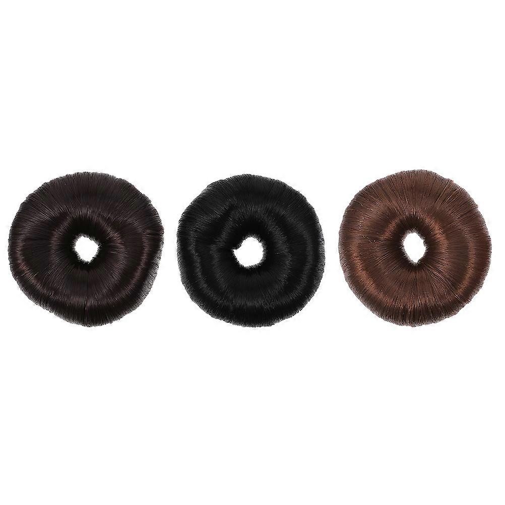 a refined and professional product description for your **Hair Bun Extension Scrunchies**:

 

### **3pcs Hair Bun Extension Scrunchies with Elastic