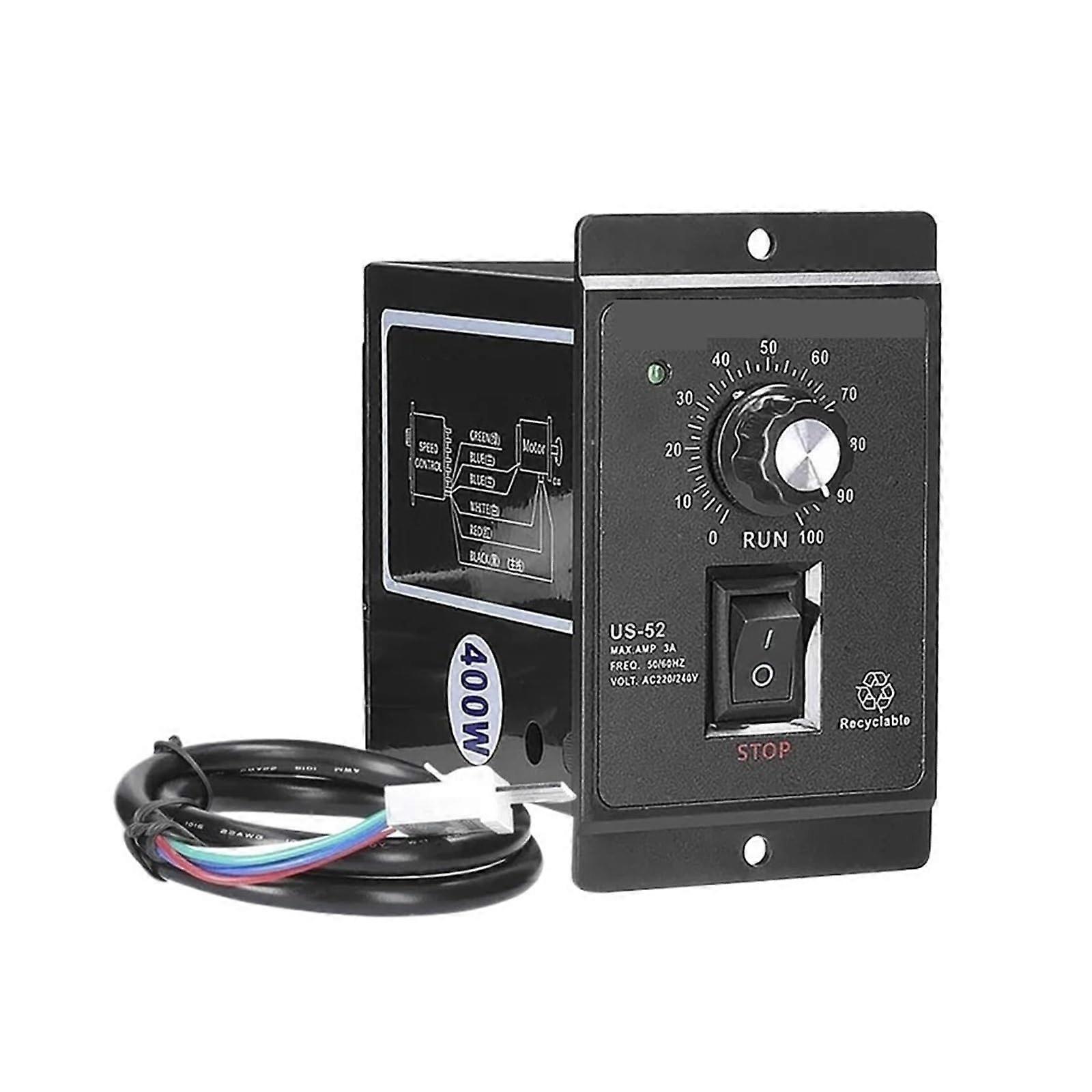 US52 400W AC Motor Speed Controller Engine Pinpoint Regulator Forward and Backward 220V