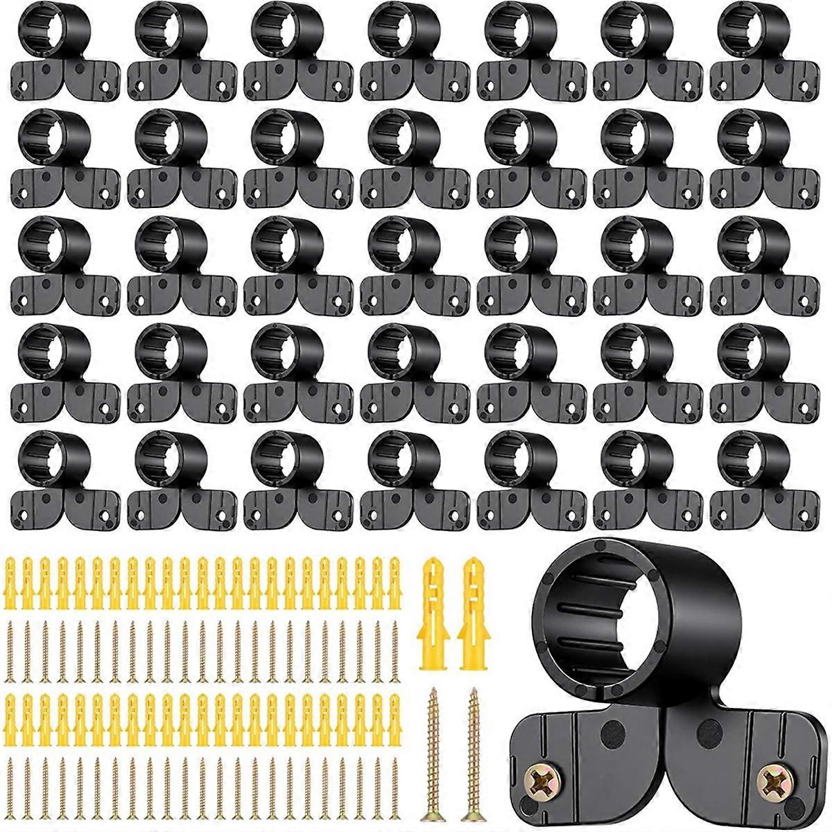 50 Pack 1/2 Inch Suspension Pipe Clamp Pex Clamps Conduit Clamp with Screws for Pex Copper CPVC Tubi