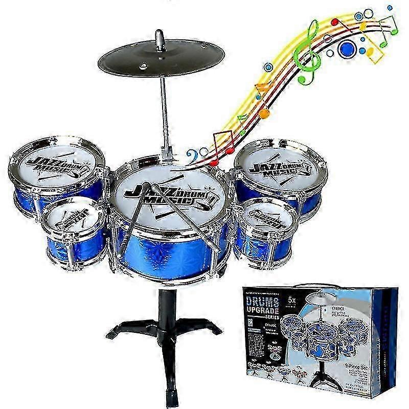Σετ Παιδικών Τυμπάνων - Jazz Drum Kit 5 Ντραμς με Κύμβαλο Σκαμνί