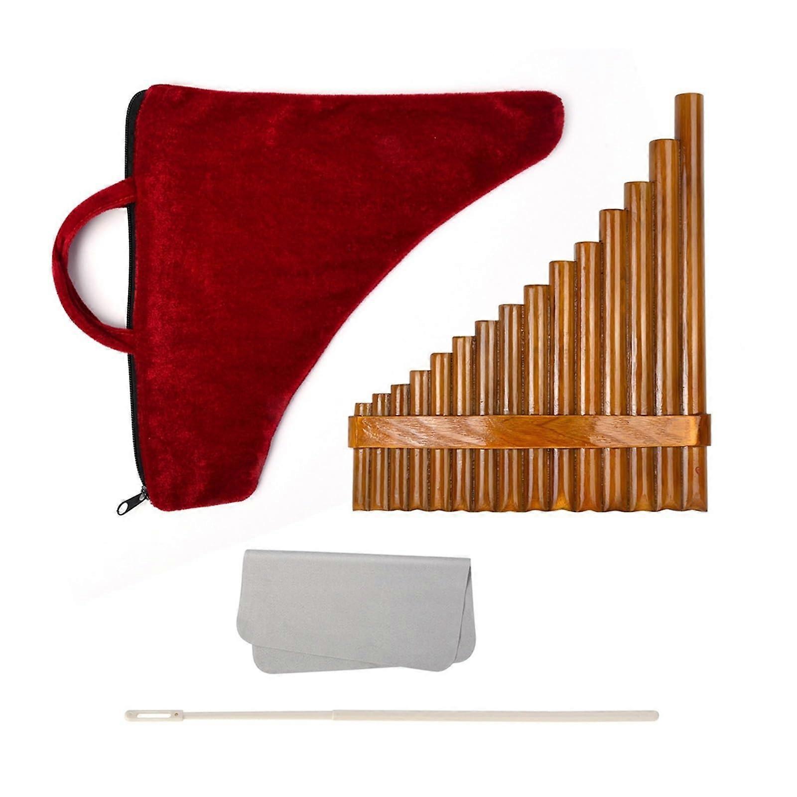 Pan Flute, Music Equipment, F Key, Woodwinds, Professional, Smooth Surface, Lightweight (Color: Right)