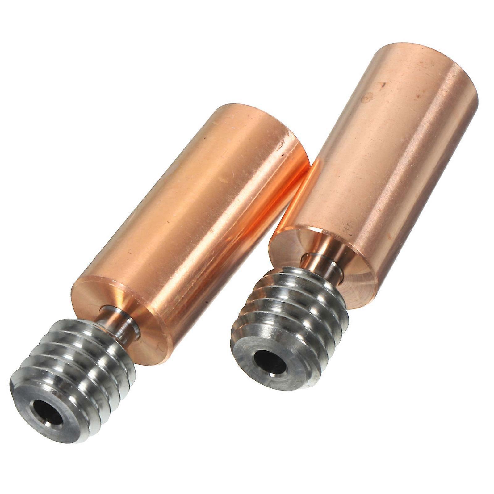 Copper Alloy Heatbreak 3D Printer Part Golden 2.1x0.7cm Heat Insulation Special Process 2Pcs