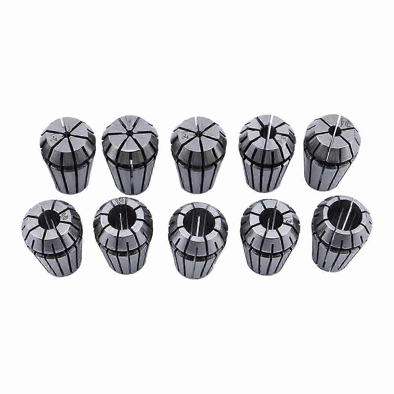 10PCS ER16 Spring Collet Set (1-10mm) - Precision Chuck Collet for CNC Engraving Machine & Milling Lathe Tool Accessories