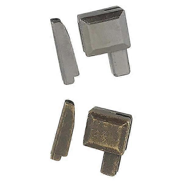 Metal Zipper Puller Slider Fastener Insert Pin Bronze+Gray