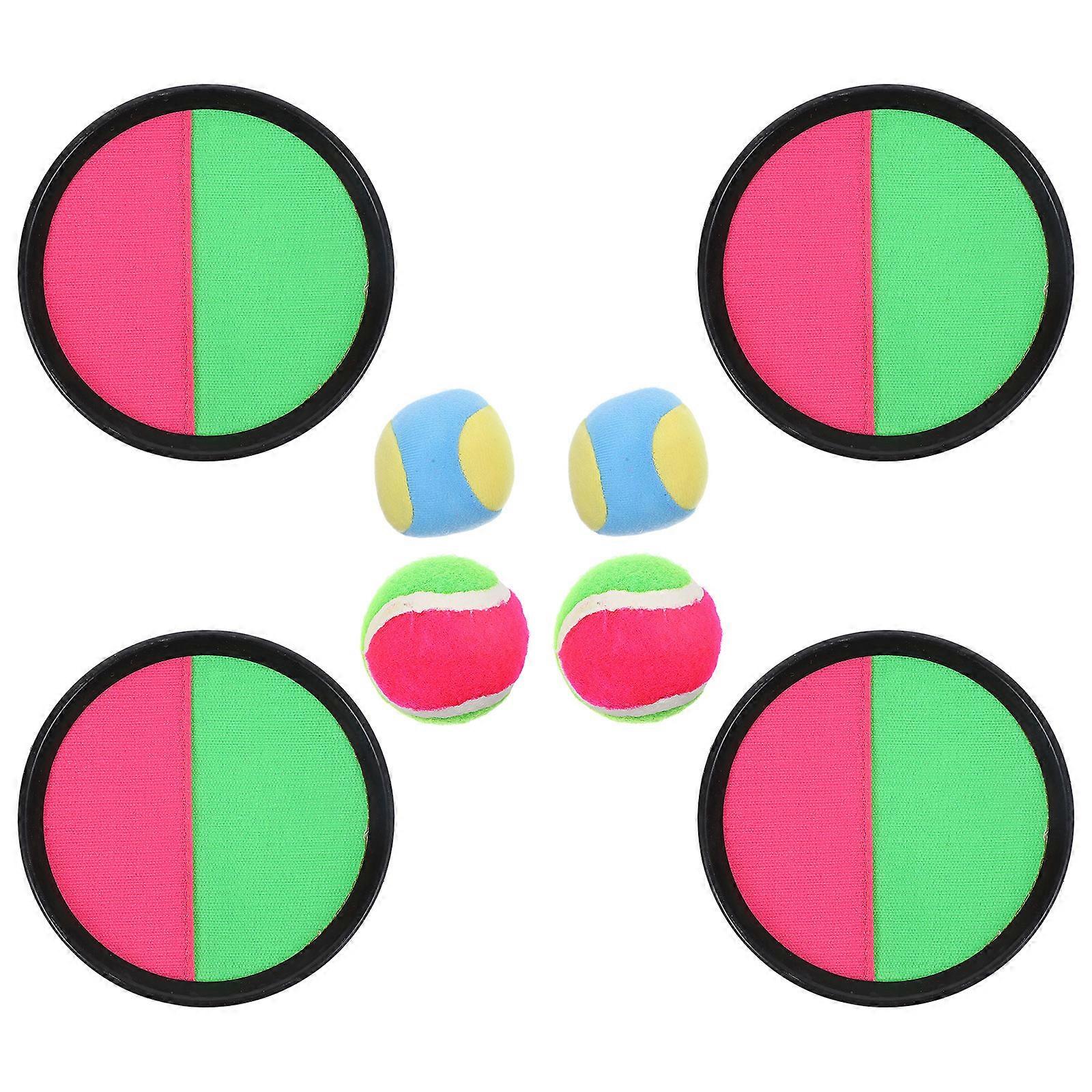 Paddle Catch Balls Toss And Catch Set Childrens Games For Home Beach Backyard Outdoor Fun 1Set