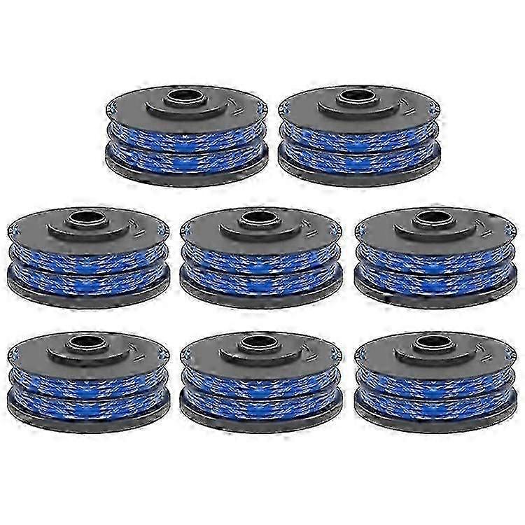 8Pcs RAC123 Lawn Mower Line Spool Compatible For Ryobi RLT6030 / RLT5127 / RLT5027 / RLT4125 / RLT4027 Grass Trimmer Replacement P