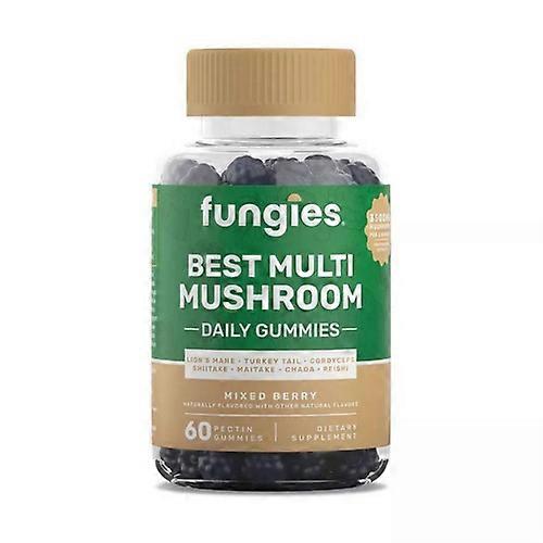 Fungies Best Multi Mushroom Gummies ,60 Count (Pack of 1)