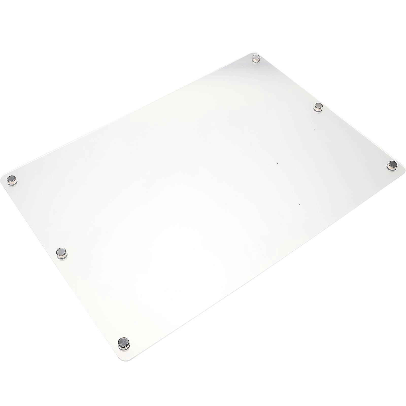 Fridge Memo Board Refrigerator Blank Board Rectangle Dry Erase for Office Workers 42.00X30.00X0.50CM Schedule Planning 1Set