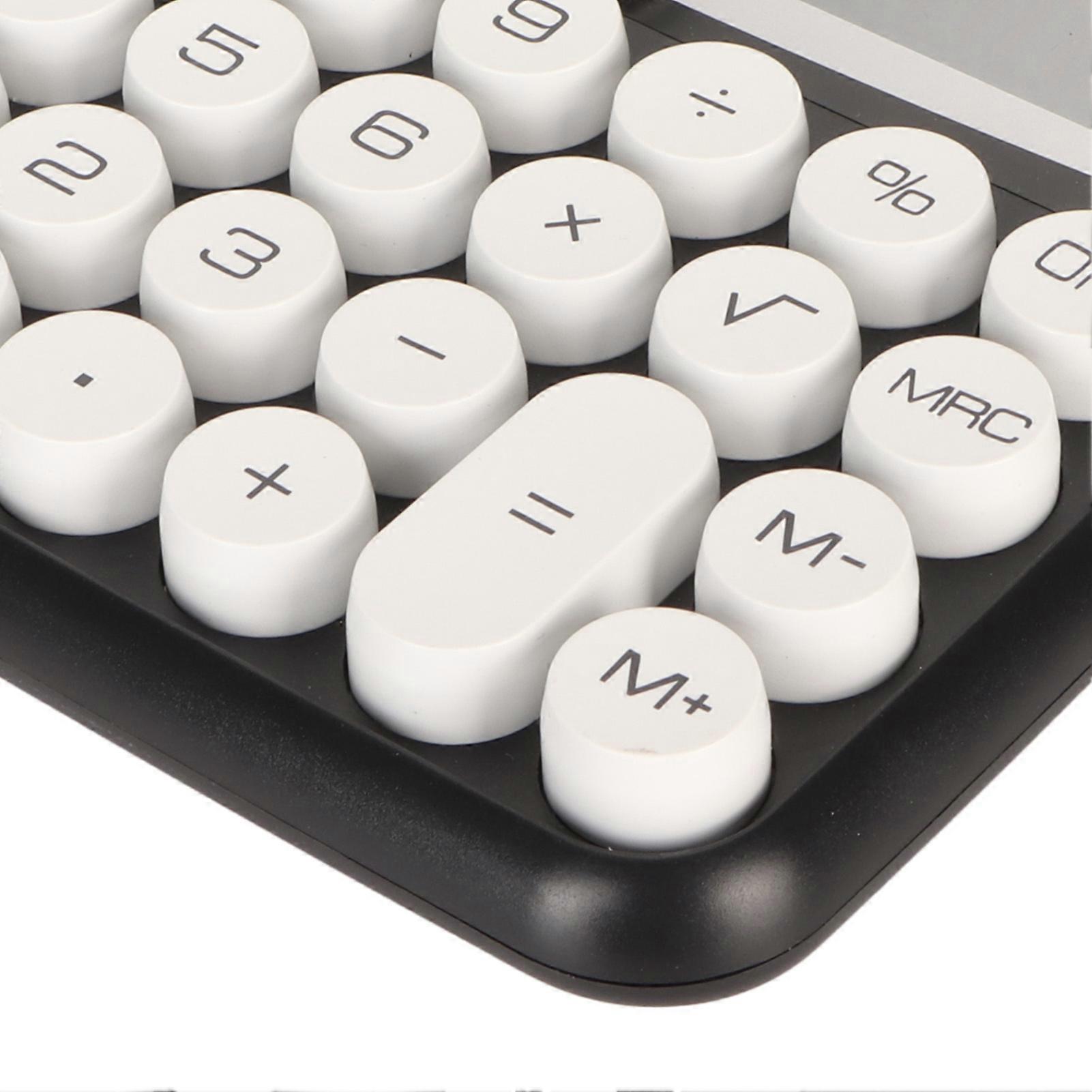 12 Digit Calculator Round Button LCD Display Calculator Detachable Auto Power Off Calculator for Office School