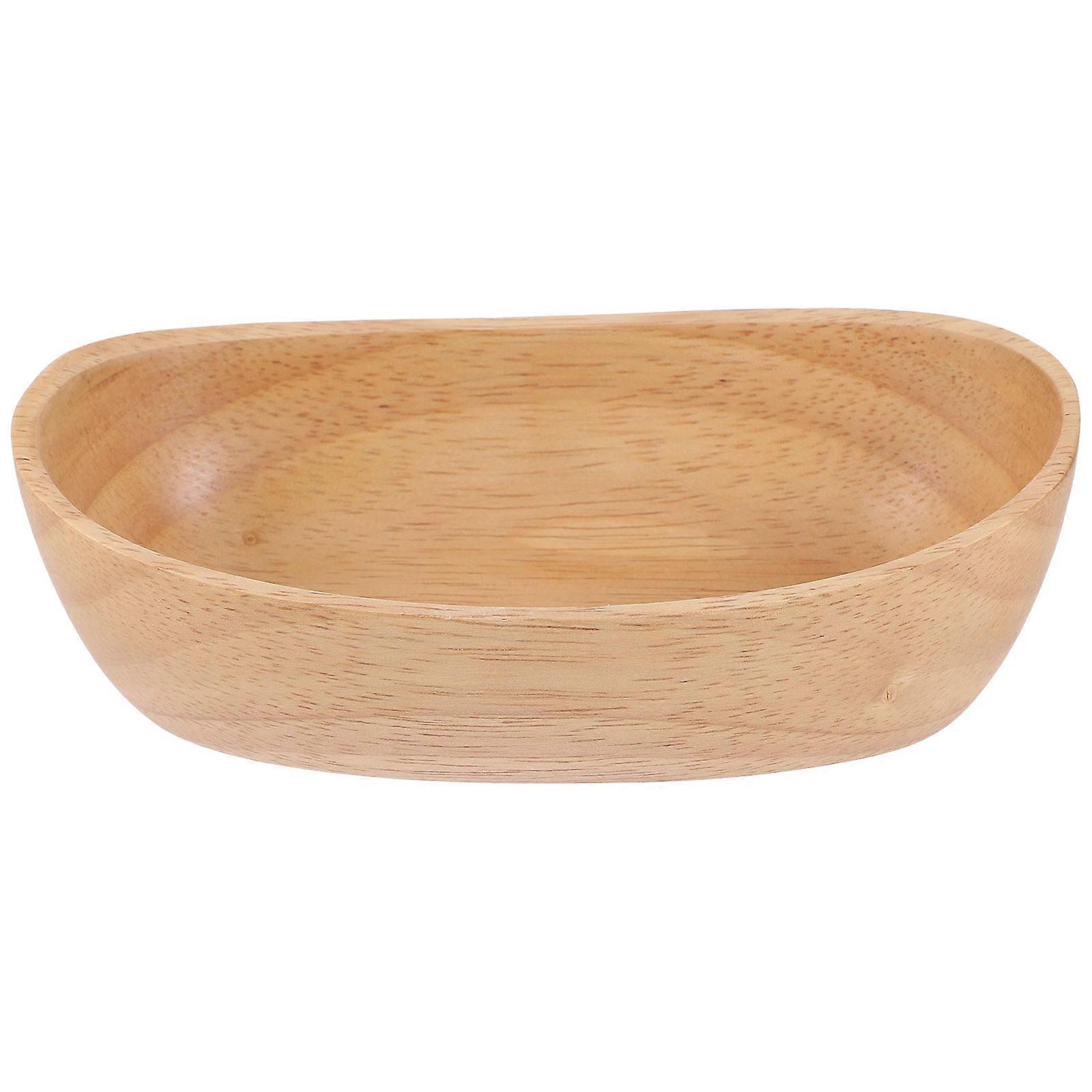 Salad Mixing Bowl Natural Wood Snack Serving Rustic Design For Camping 15.00X8.00X4.50cm Stackable 1Pack