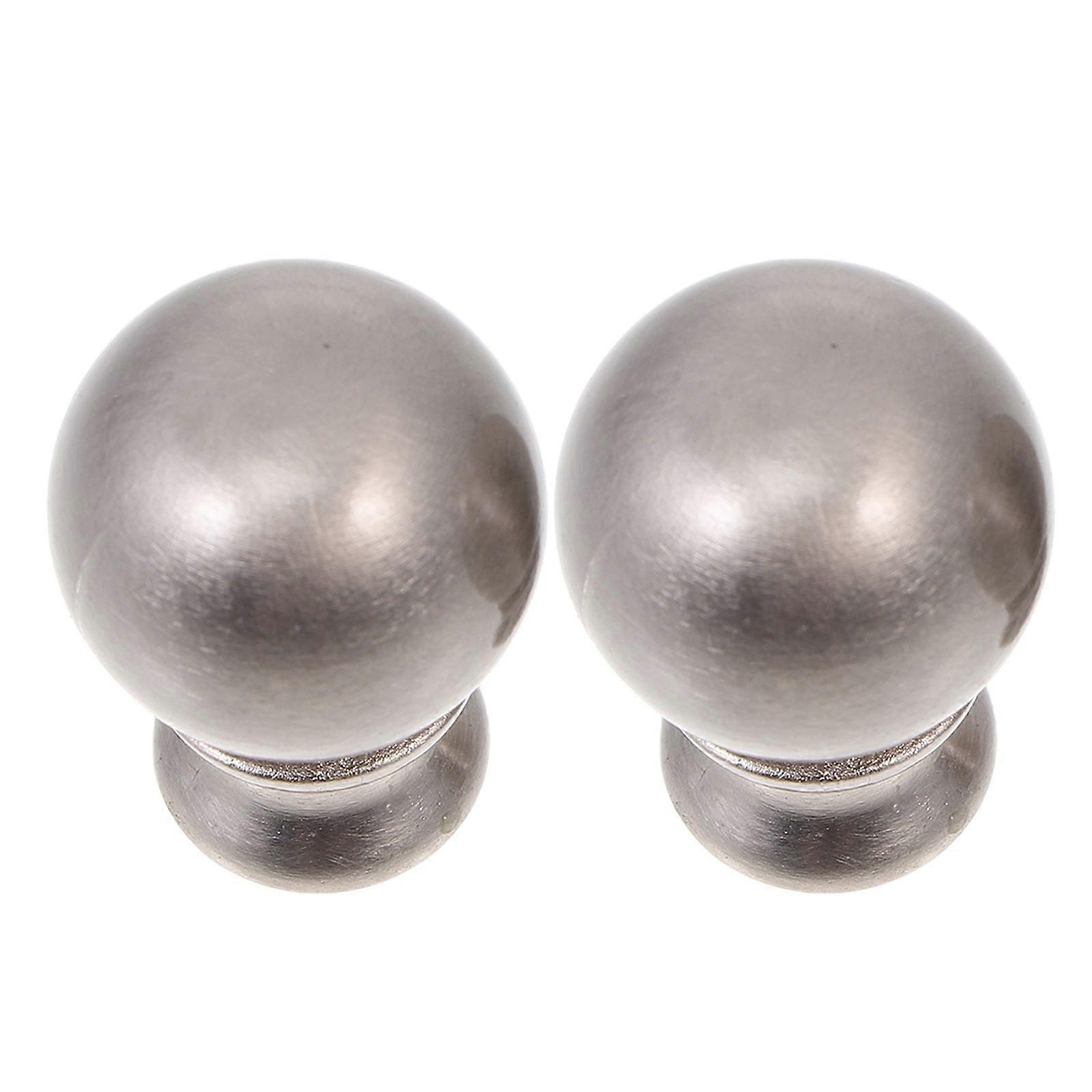 Silver Zinc Alloy Lamp Finial for Table and Floor Lamps Safe Durable Decorative 2pcs