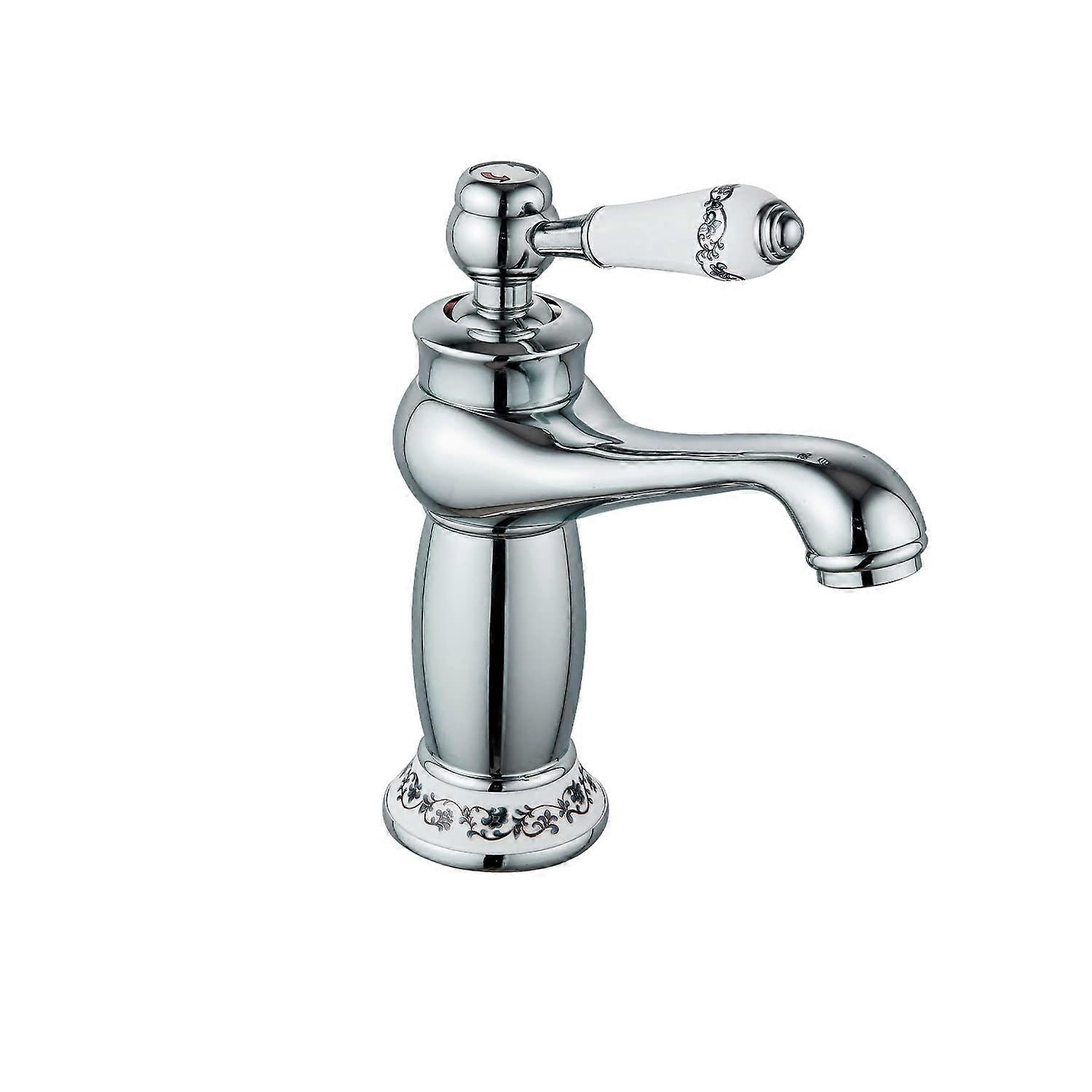 DP Taps gs11076 Basin Tap Silver Finish Bathroom Basin Tap Compatible With Most Basins
