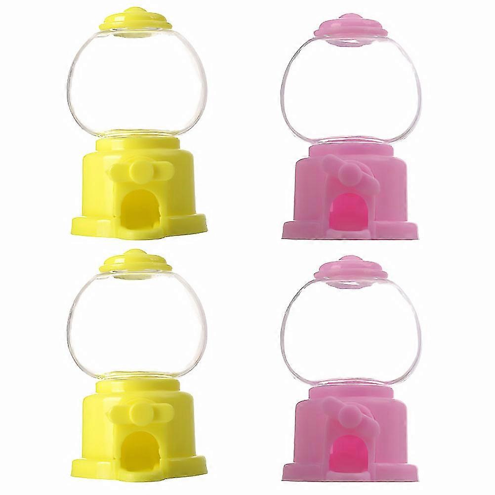 Candy Catcher Machine for Kids Holiday Events Hands-on Ability Improvement Yellow Plastic 4Pcs