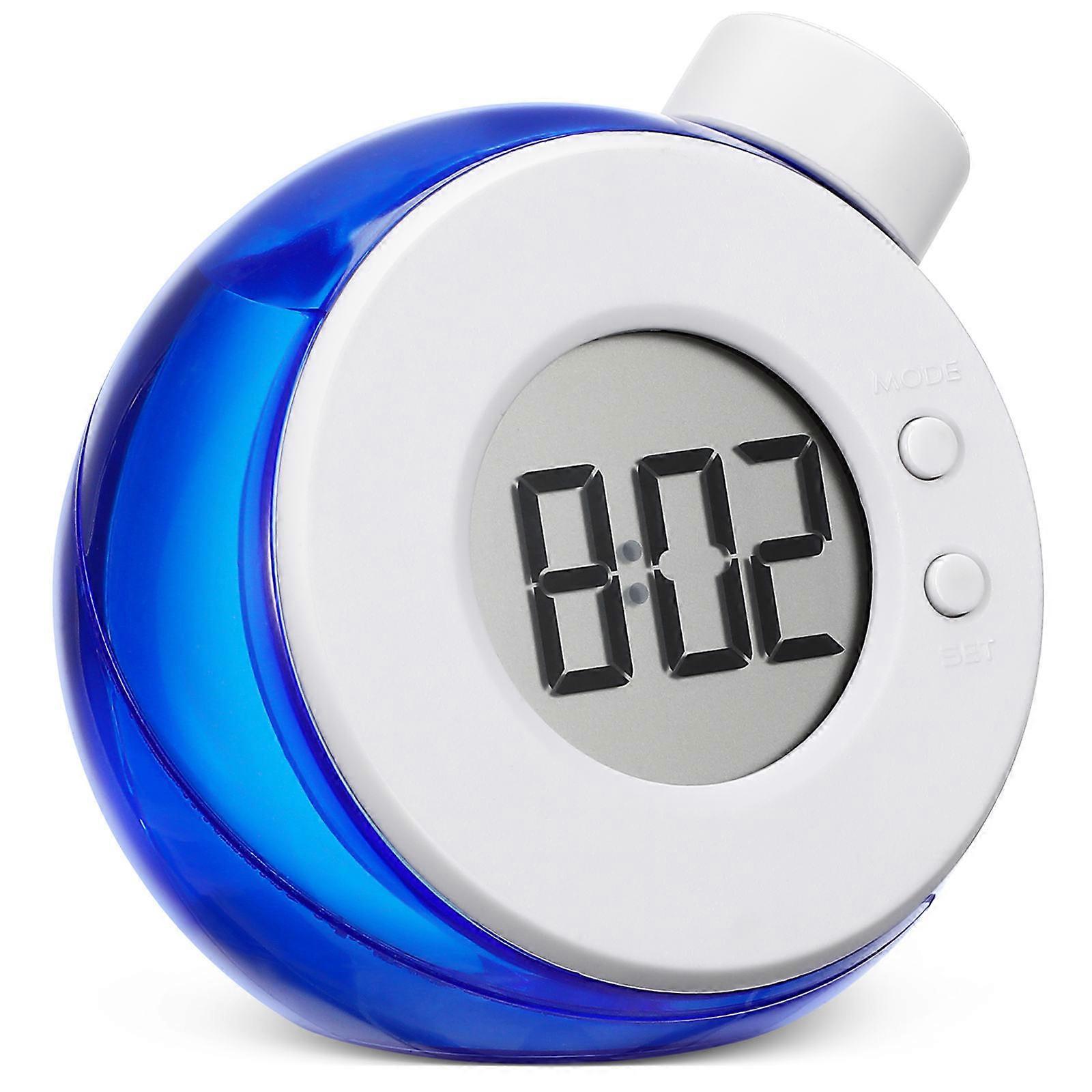 Water Powered Digital Clock Led Display For Home Use Blue 8.8 x 8.2 x 7.7 Cm 1Pack