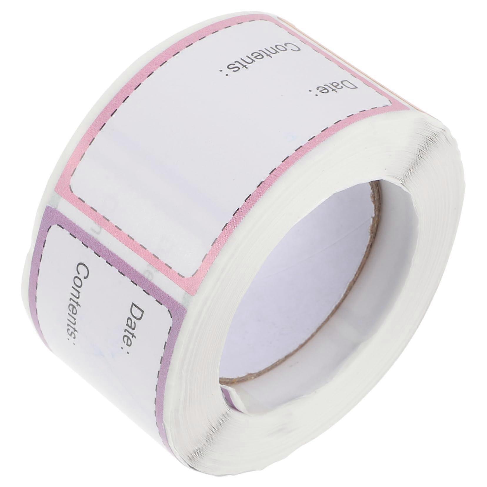 Kitchen labels roll, food labels for freezer and refrigerator storage, selfadhesive removable for labeling food and storage containers.