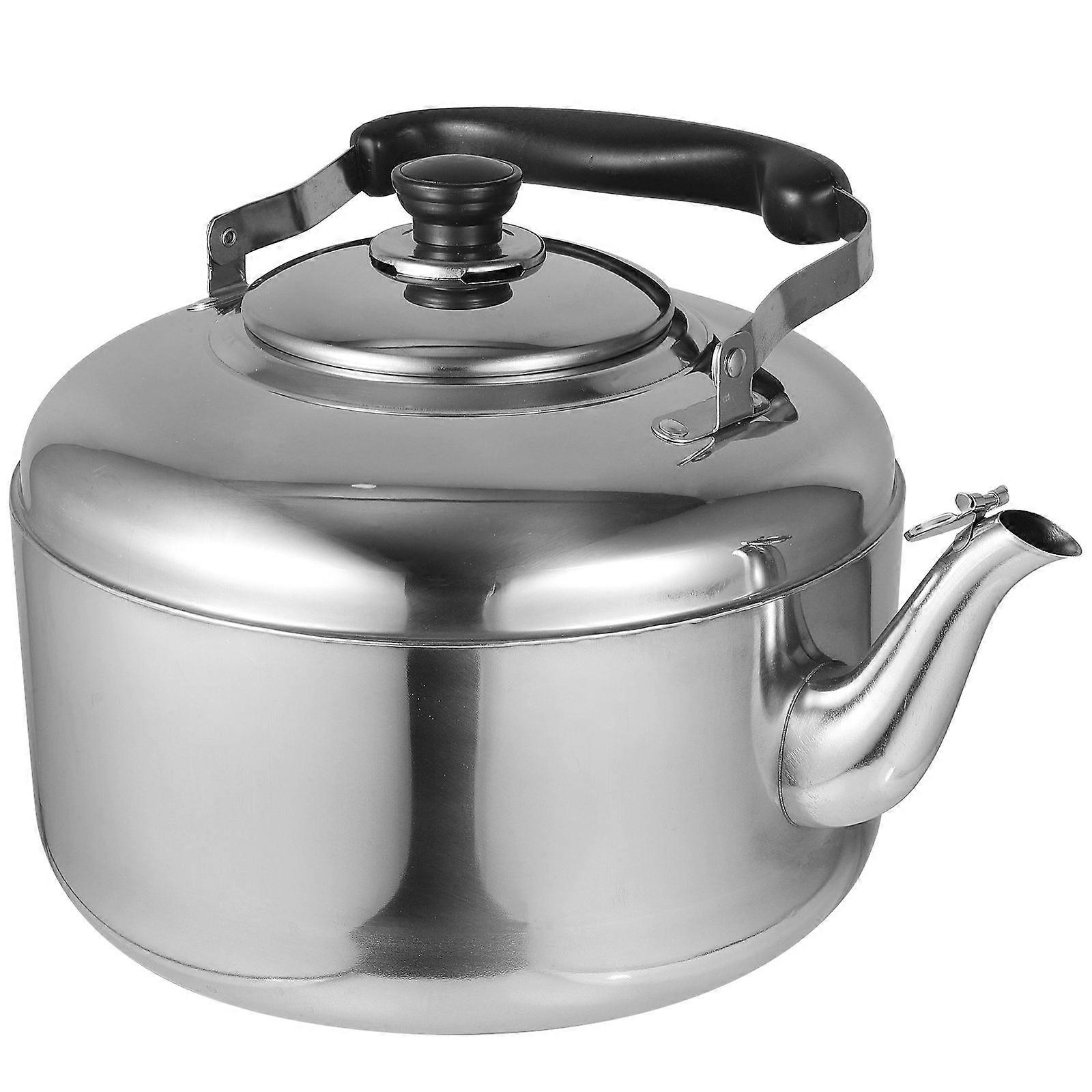 Large Capacity Kettle Household Kettle For Kitchen Use Silver Color 7L Size Boiling Water Feature 1Pack
