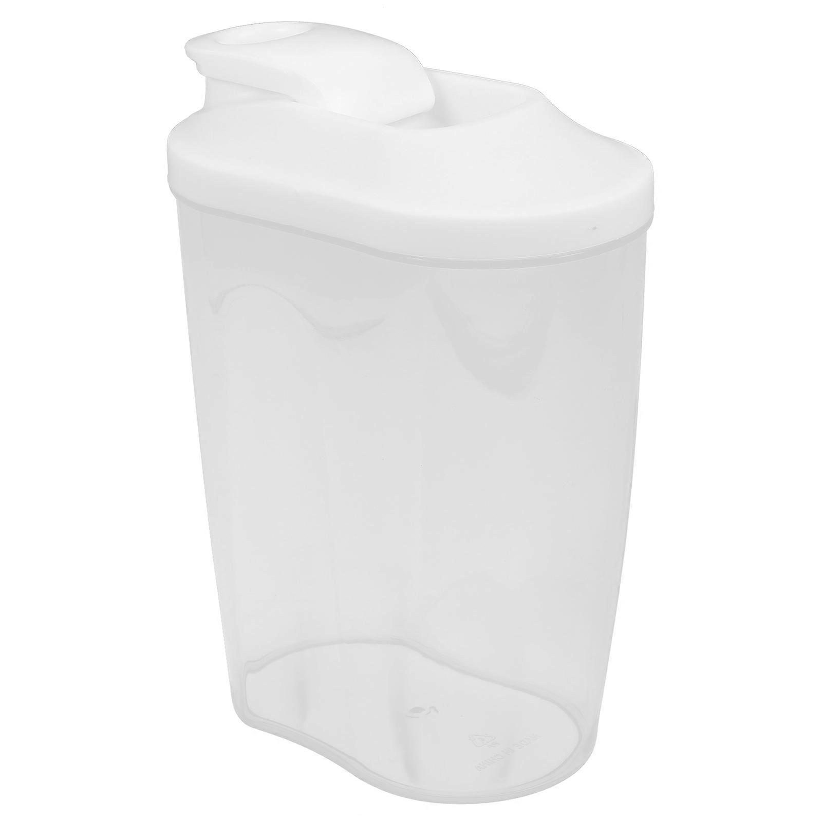Transparent Airtight Food Storage Jar for Grains and Dried Food Portable PP Container 7.87 Inches