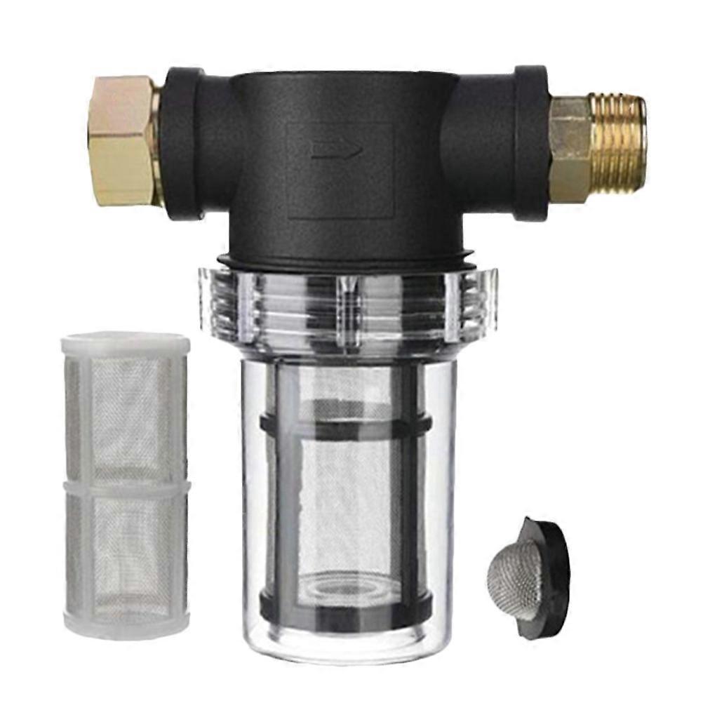 Inline Sediment Water Filtration Garden Hose Filter Remove Impurities Outdoor Cleaning .00X13.50X7.00CM 1Set