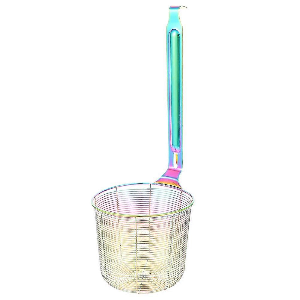 Stainless Steel Spider Strainer for Kitchen Use with Large Mesh and Ergonomic Handle Multi
