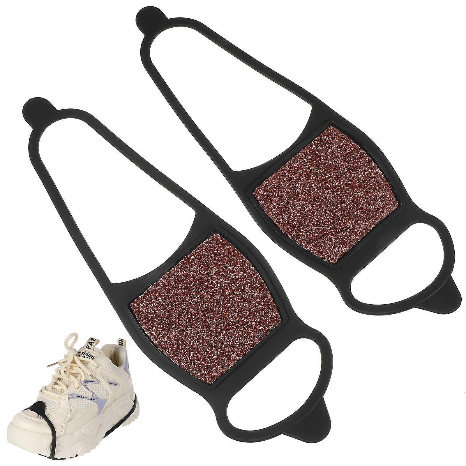 Traction Shoe Covers Rubber Material Coarse Sand Surface Suitable For Size 35-43 Anti-Slip Function 2 Pairs