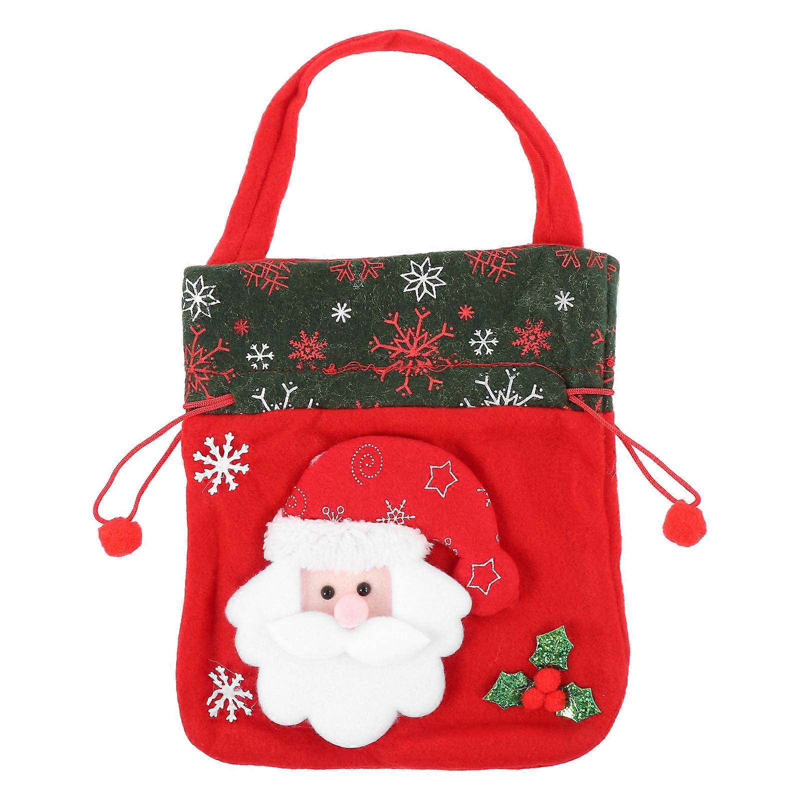 Durable Non-Woven Fabric Candy Bag Design Hand Bag For Christmas Snacking 1Pack