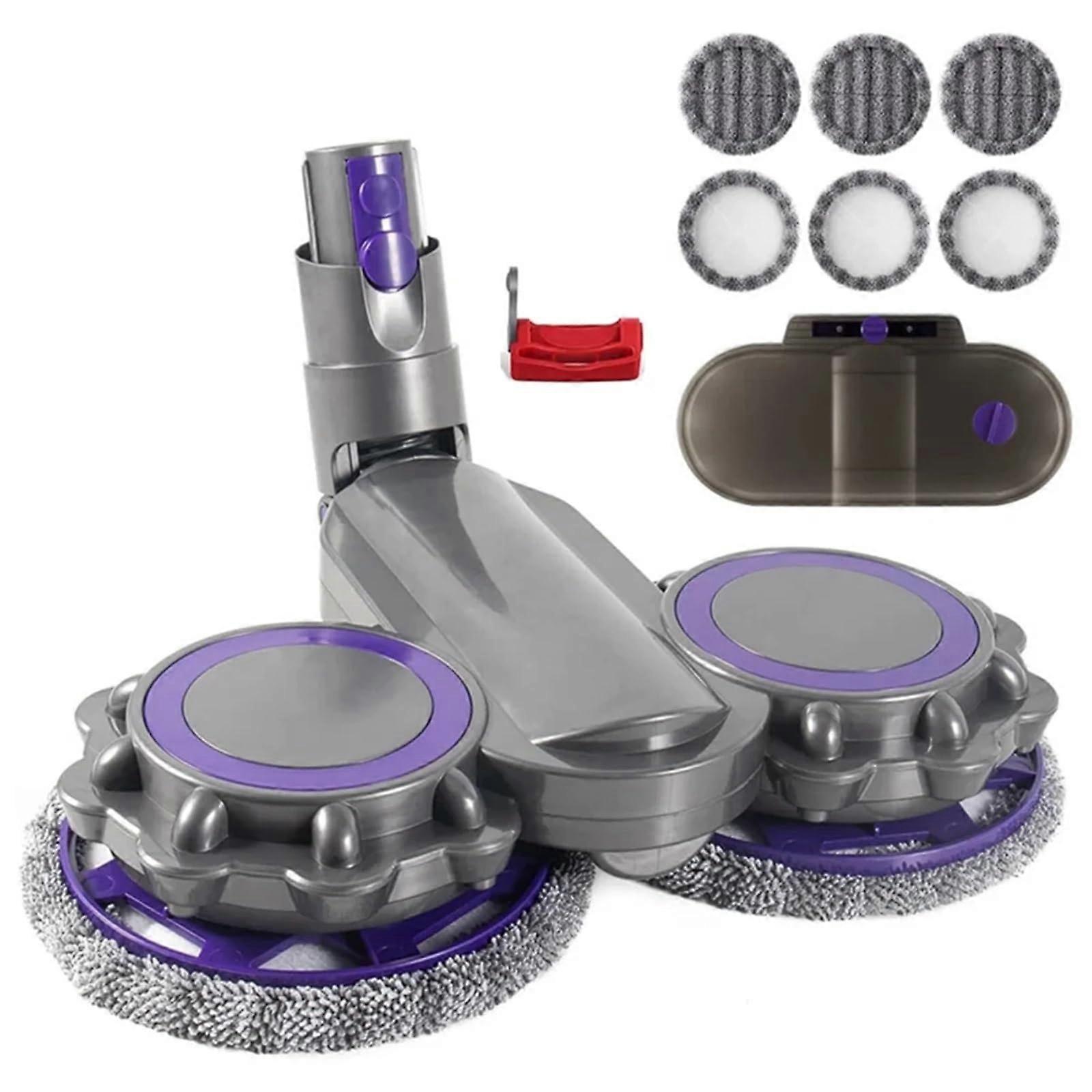 Electric Mop Head Attachment, Compatible with Dyson V10 Slim/V12 Detect Slim Vacuum Cleaner Parts with Water Tank and Trigger Lock