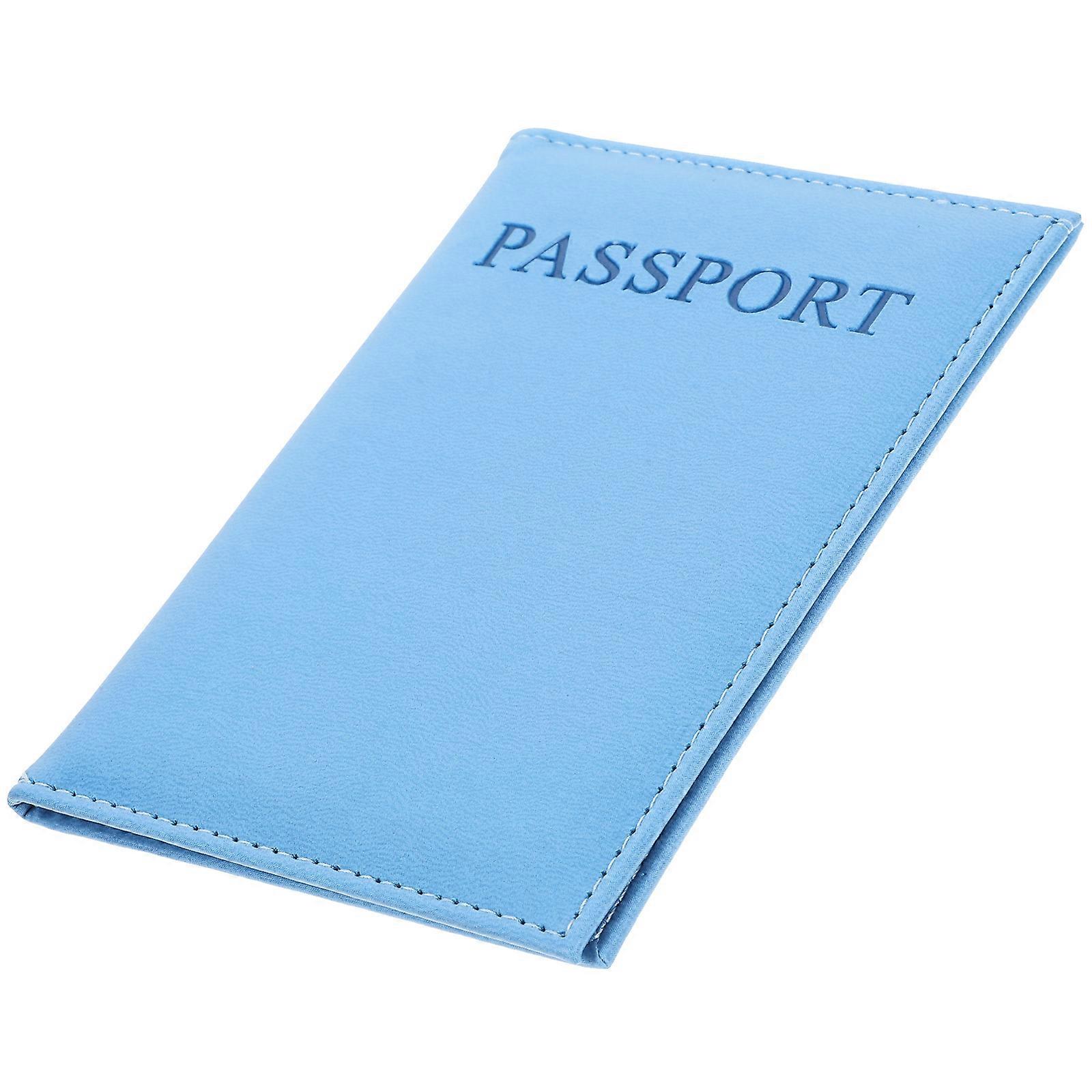 Fabric Card Holder Card Protective Sleeve Simple Style Immunization Card Storage Bag PU Material Office Use 1Set