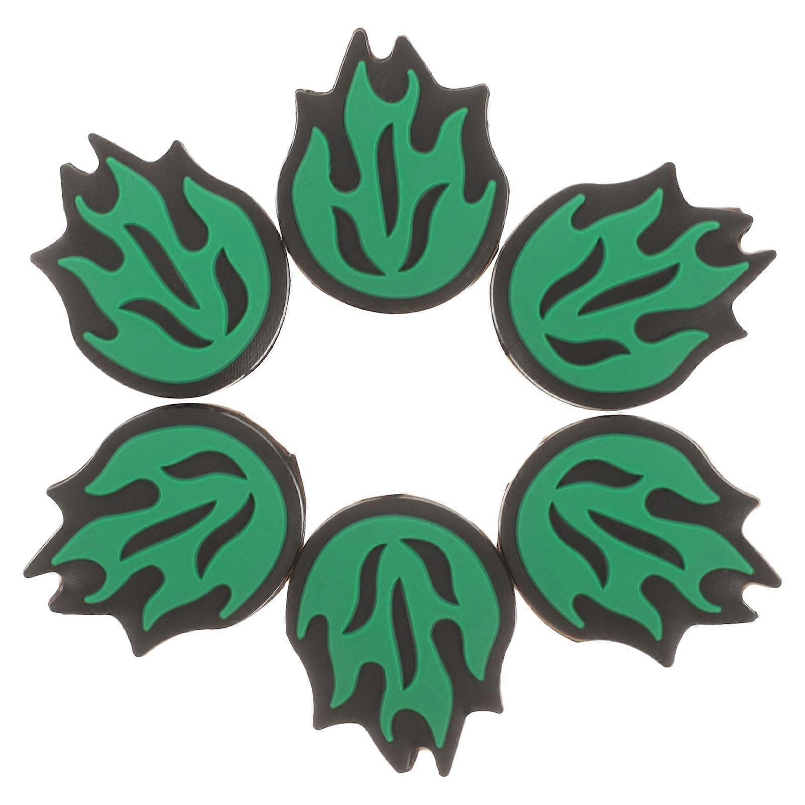 Tennis Racket Vibration Absorber with Silicone Material for Comfortable Use Green Color Fits Most Rackets 6 Pieces