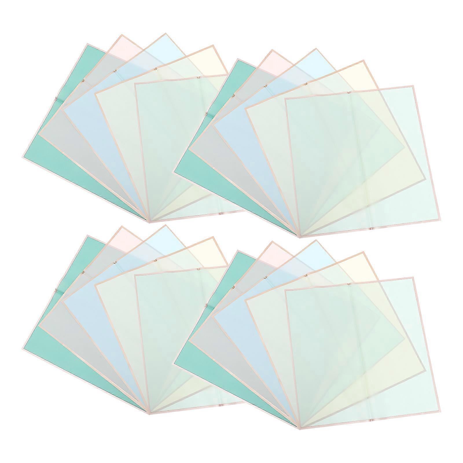 100 Sheets Waterproof Pearly Membrane Flower Wrapping Material Waterproof Floral Wrapping Paper