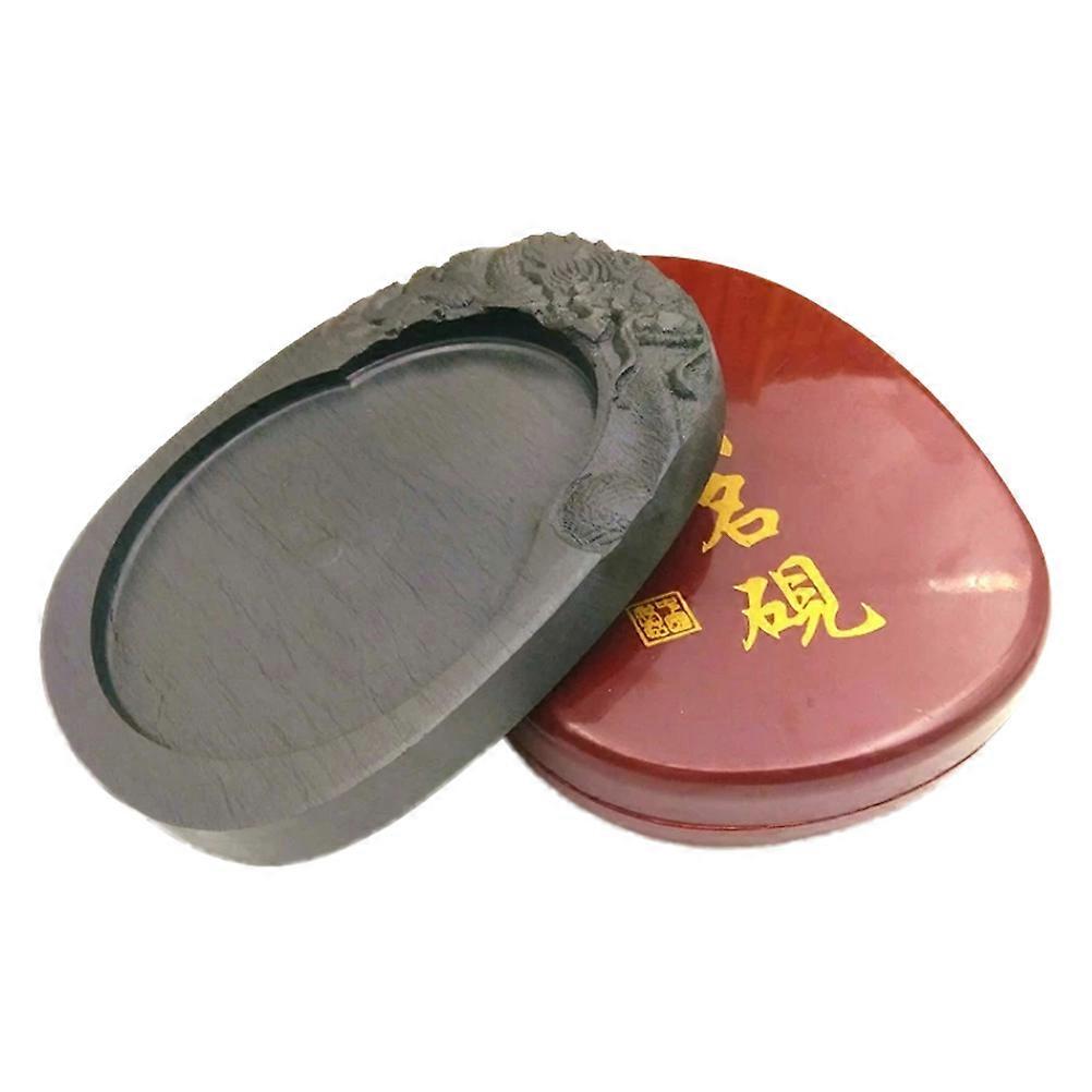 Durable Inkstone for Chinese Calligraphy Practical Calligraphy Supply 1 Set