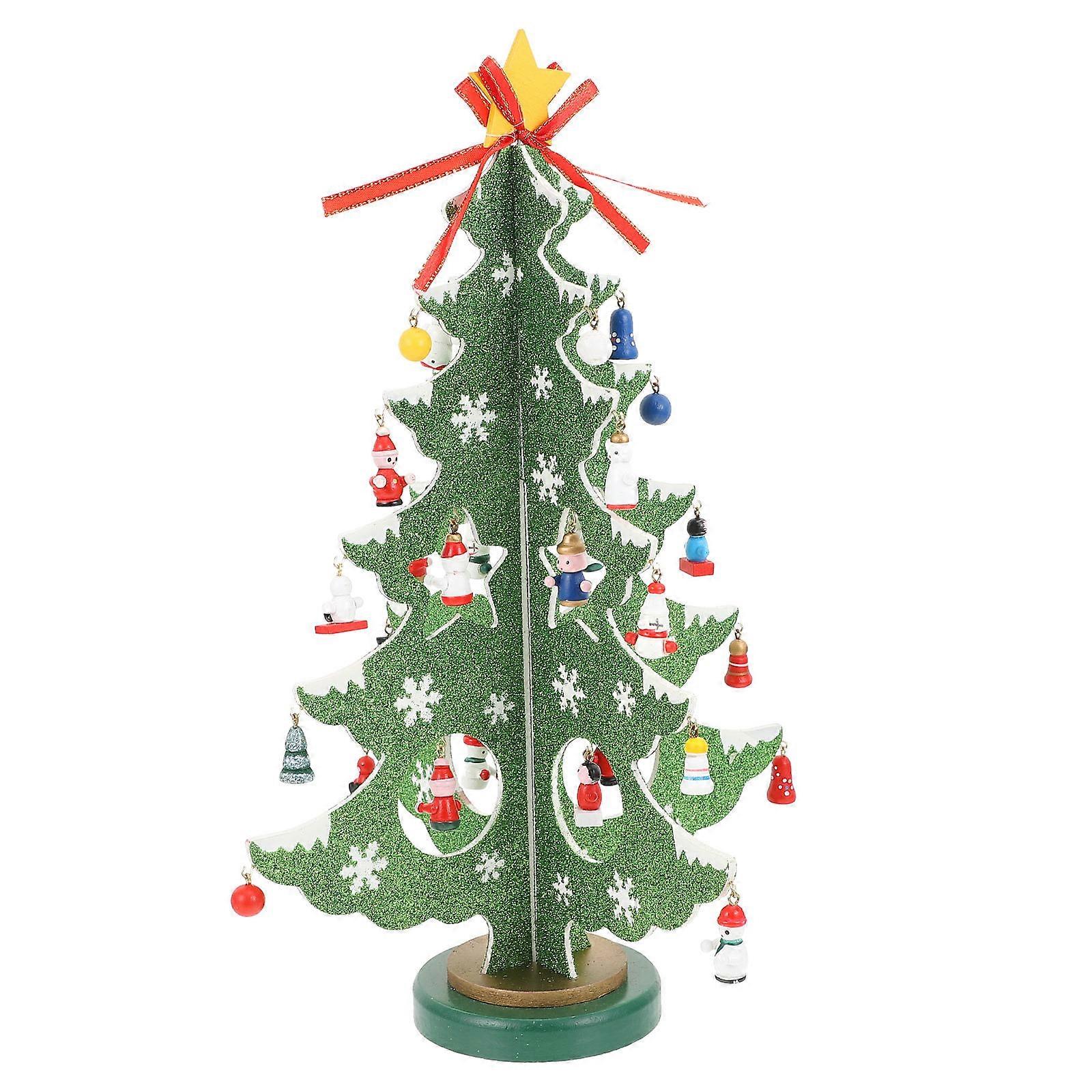Holiday Desktop Ornament 1Pack Delicate Design Christmas Tree Shape Decoration Perfect for Use