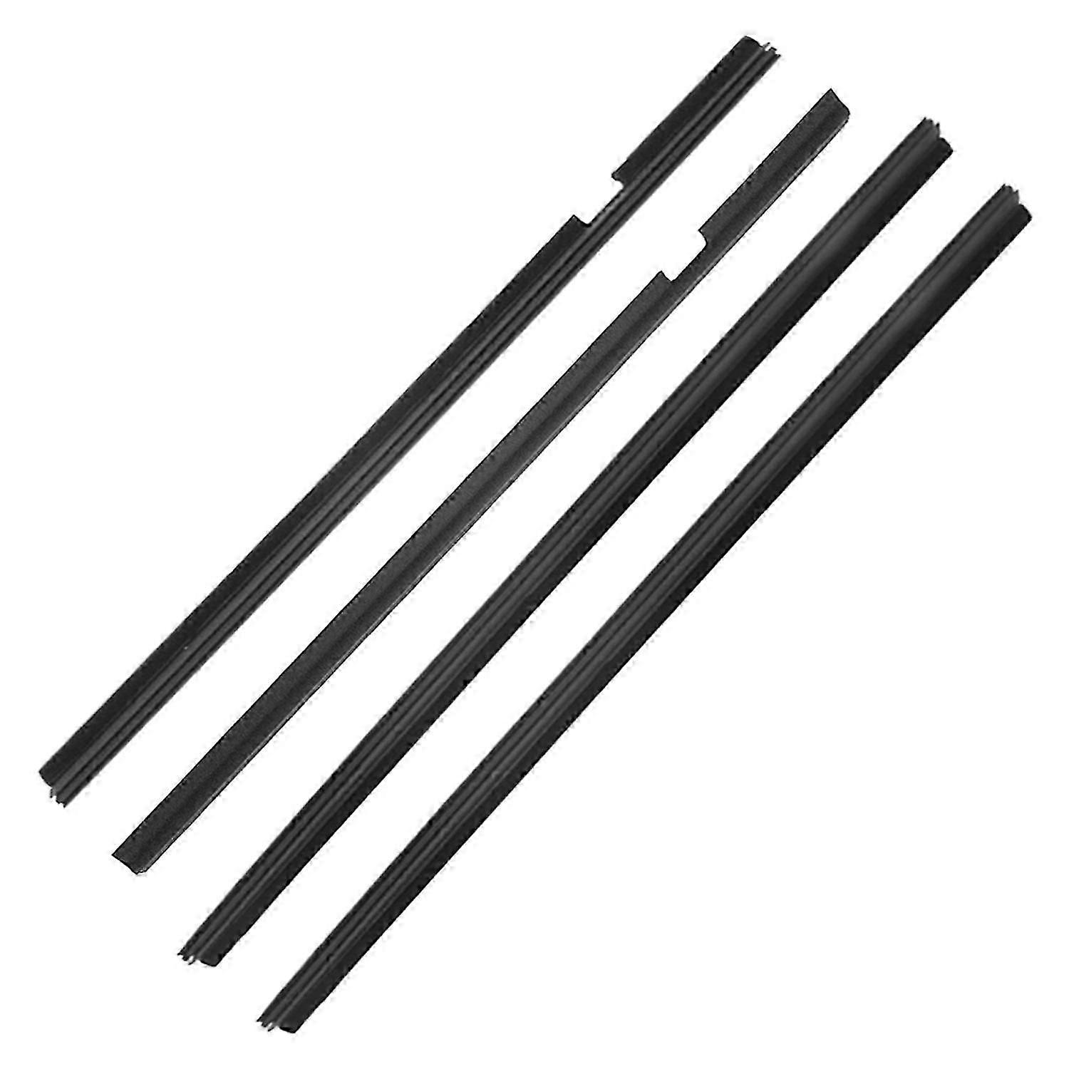 Set Outer External Window Glass Rubber Waist Strip + + Right + Left For Land Rover 3.9l Alr5982