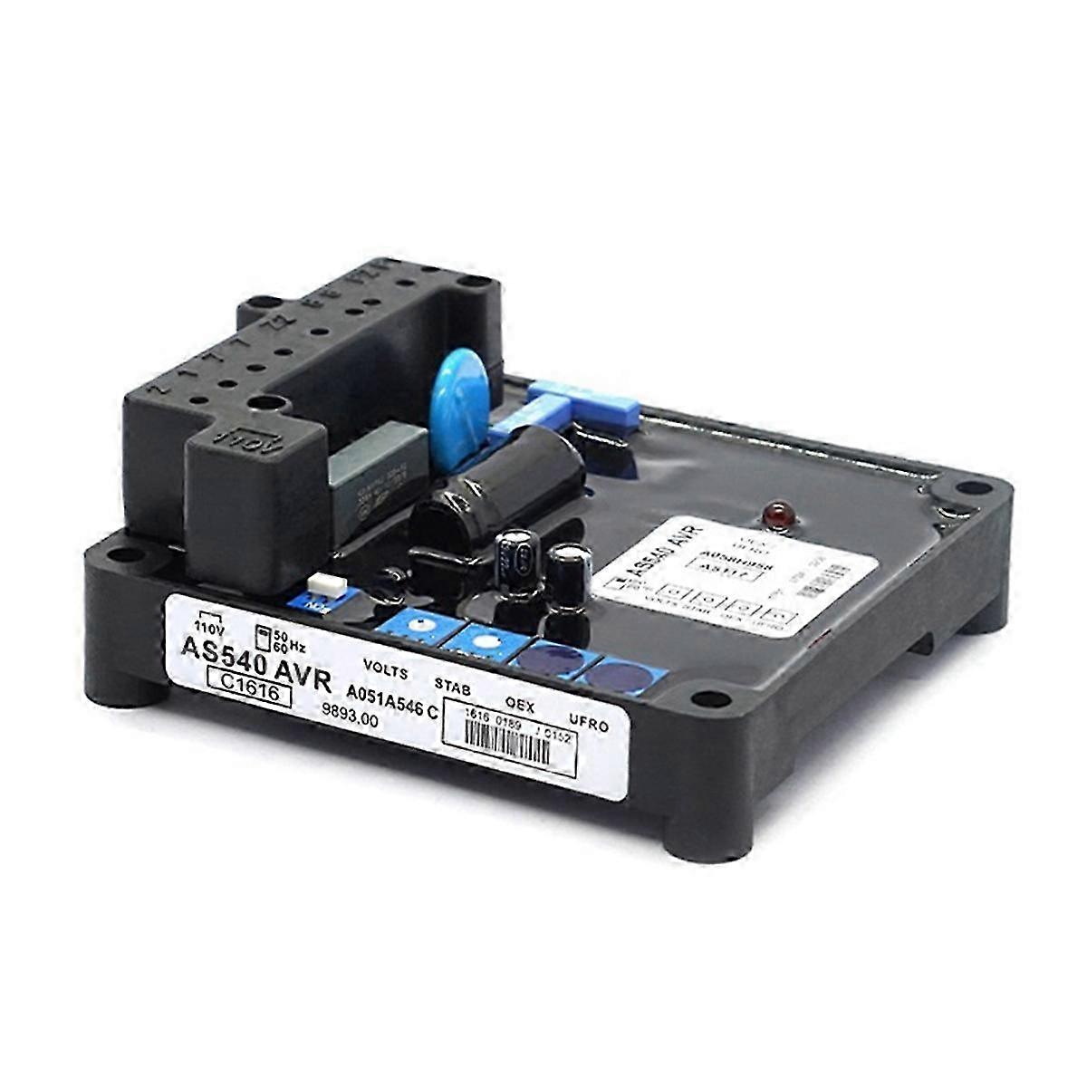 un generatore brushless AS540 AVR, regolatore di tensione automatico e stabilizzatore di potenza, un accessorio per alternatore per gruppi elettrogeni