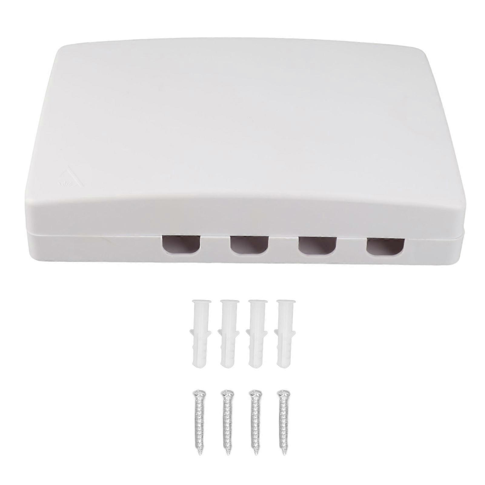 Risegun 4 FTTH Fiber Distribution Box Fiber Distribution Box 4 FTTH Optical Splitter for SC FC, Mini Desktop Universal