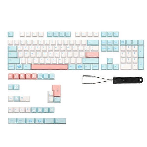 135 Keys Keycaps Thick PBT Five-Sided Sublimation Cherry Height For MX Switch for 61 64 84 87 96 Layout Dye Sub Keycap