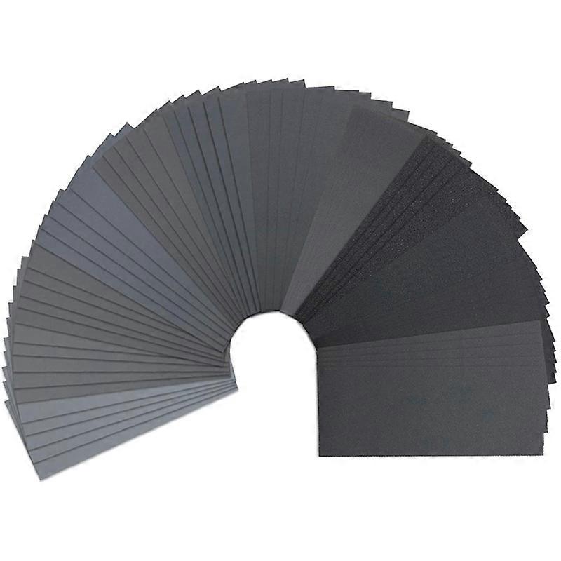 Detail 65pcs Wet Dry Sandpaper 120 to 3000 Grit Assortment 9X3.6 Inch for Car Sanding, Polishing, Dry or Wet Sanding