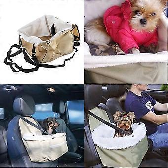 waterproof pet seat for car with zipper pocket and leash