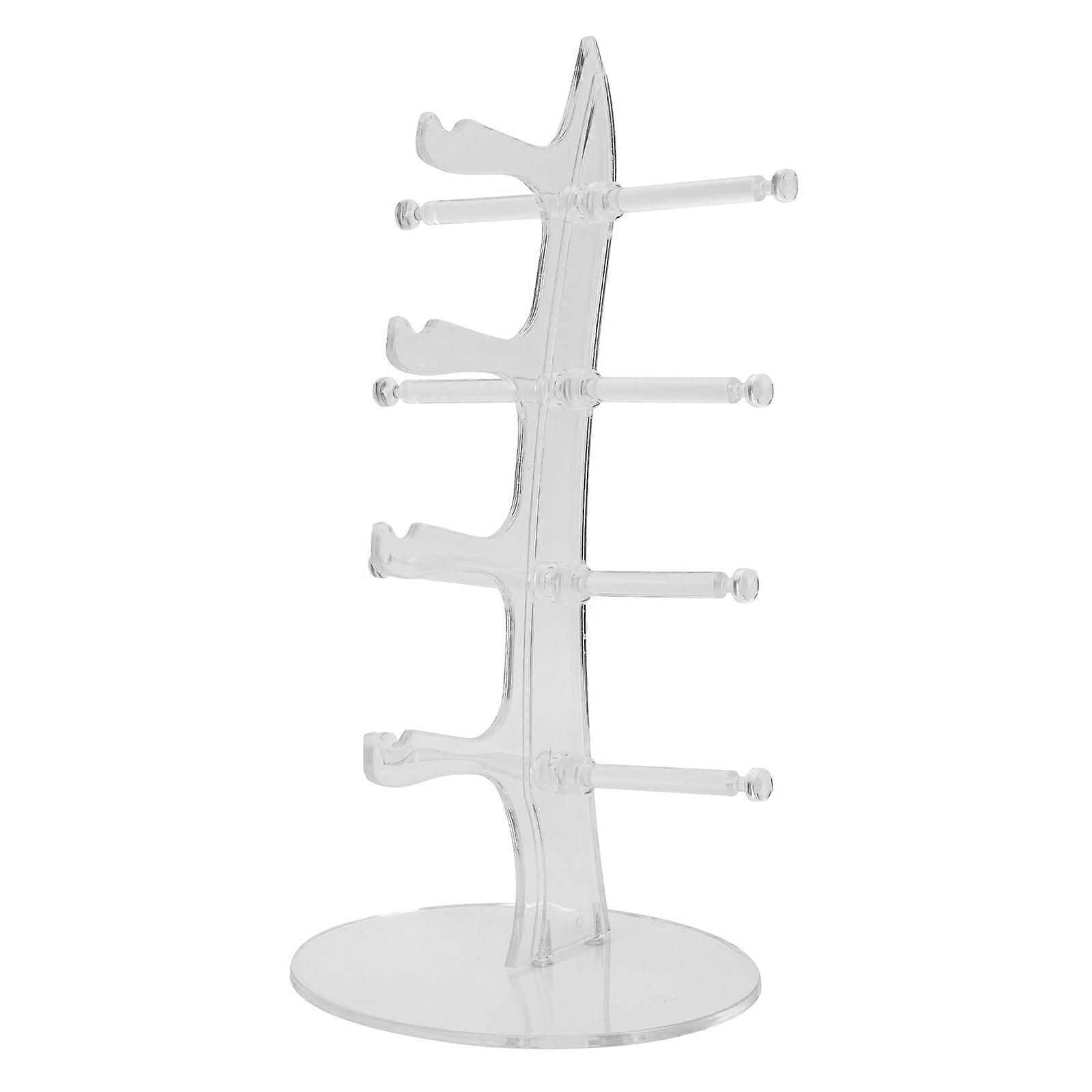 Glasses Show Frame Multi-Layer Storage Rack Transparent 30x16cm Hold Children Glasses 1Set