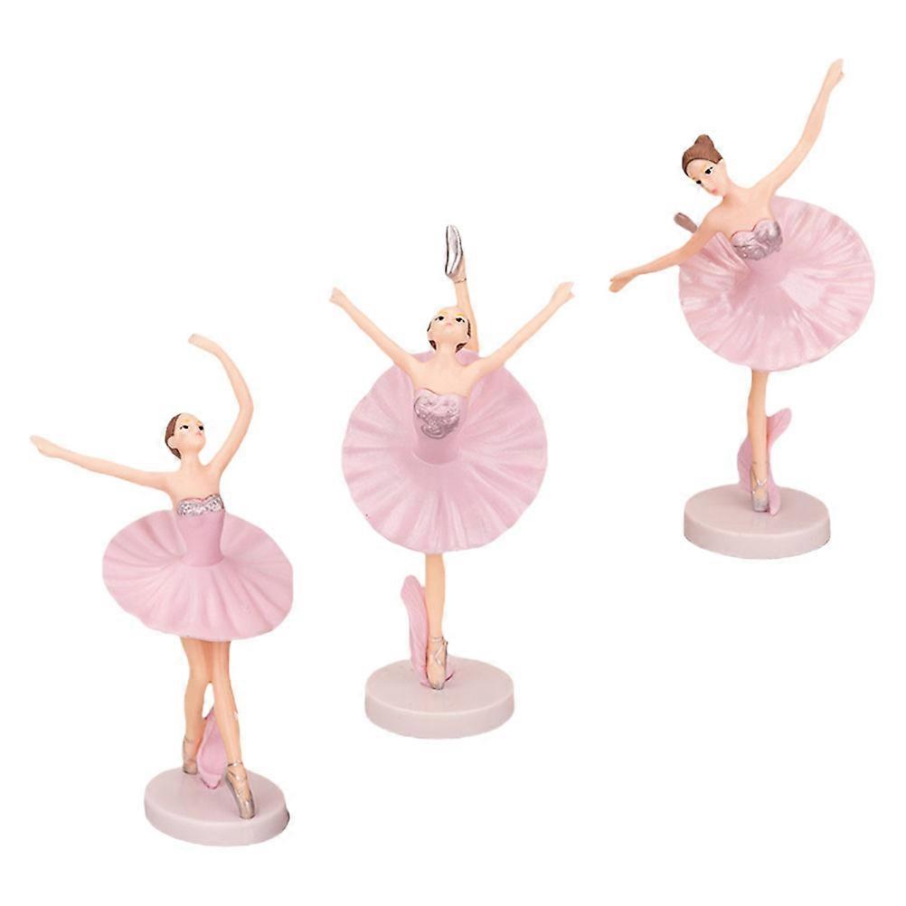 Ballet Themed Toppers, PVC Ornaments Ideal for Desk Decoration and Baking Crafts