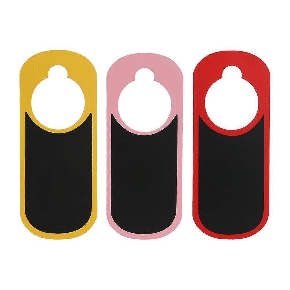 3Pcs Business Do Not Disturb Double sided Message Blackboard Home Wall Decoration
