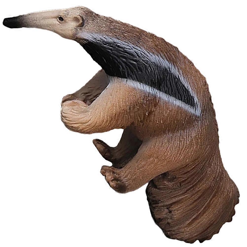 Miniature Anteater Figurine, Realistic Animal Craft Ornament for Home Desktop, Succulent Garden, Terrarium & Micro Landscape Decoration, High Grade