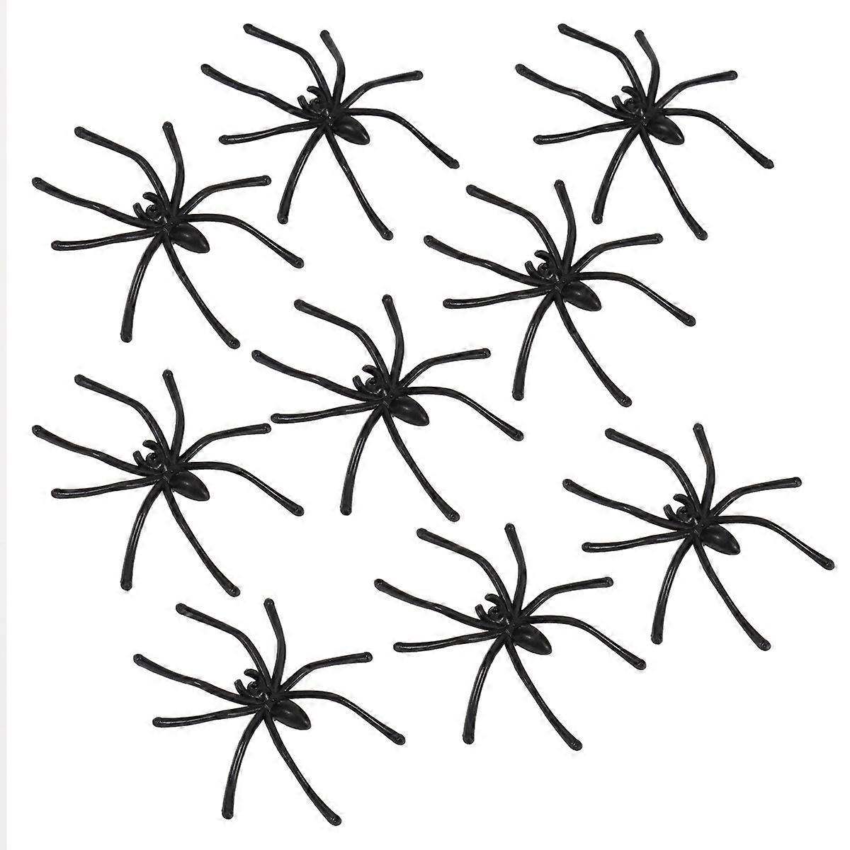 Delicate Design Halloween Spider Prank Prop 100Pcs Educational Tool For Kids Suitable For Various Occasions Like Halloween And Parties