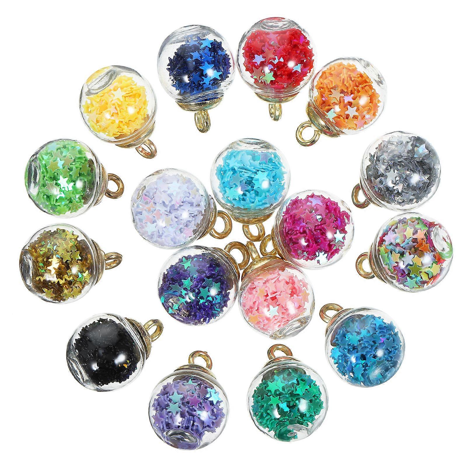 50 قطعة مختلطة الكرة قلادة سحر لصنع المجوهرات DIY ، الحلي المعلقة ، القلائد ، الأساور والإكسسوارات الحرفية
