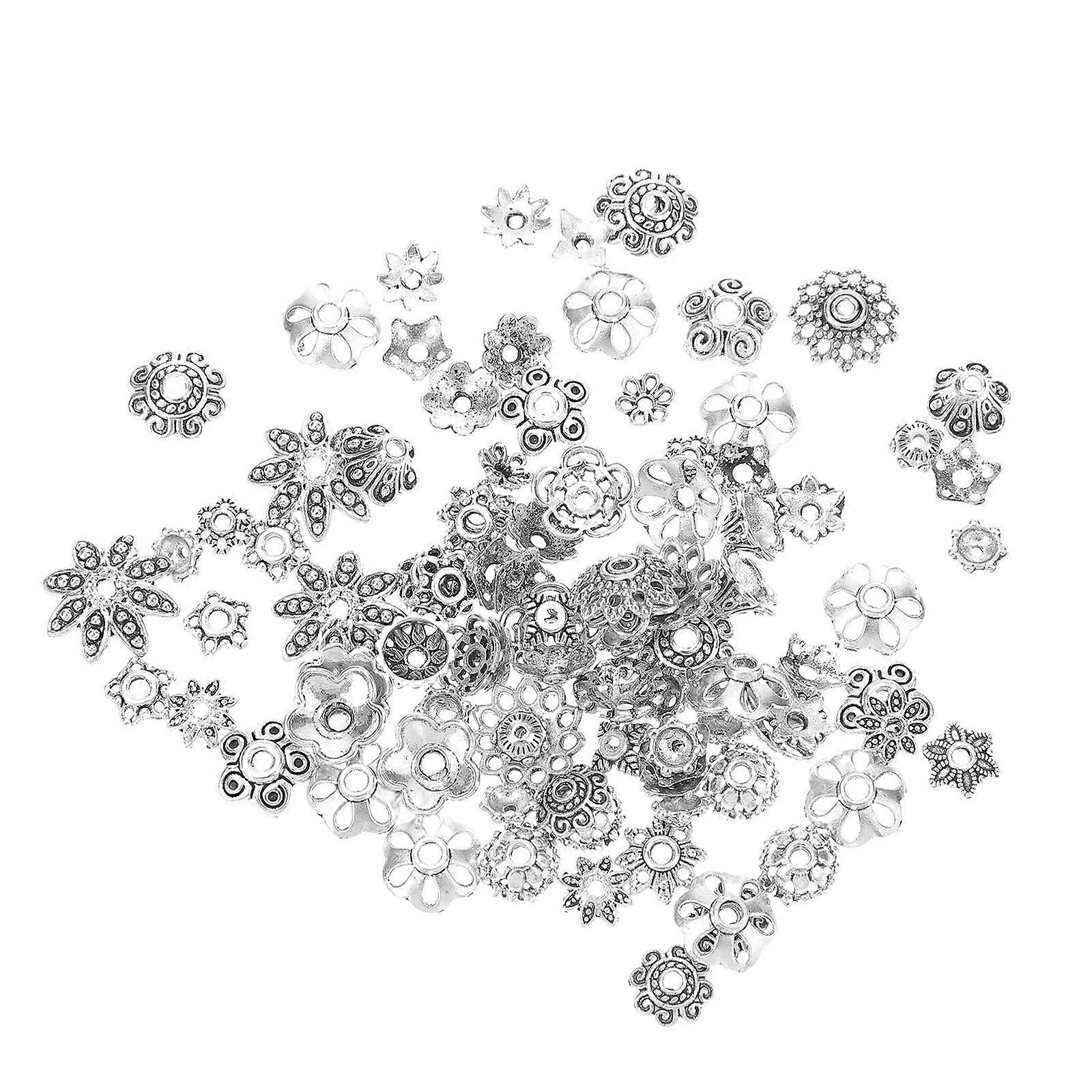 Spacer Beads 100Pcs Silver Unique Shape Perfect For Jewelry Making And Accessories For Craft Enthusiasts