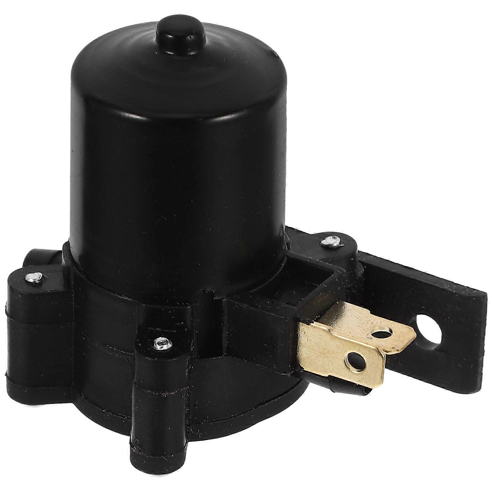 Windshield Washer Fluid Pump Motor for Car Use Black Plastic 12v Universal Efficient Cleaning Power Easy Installation