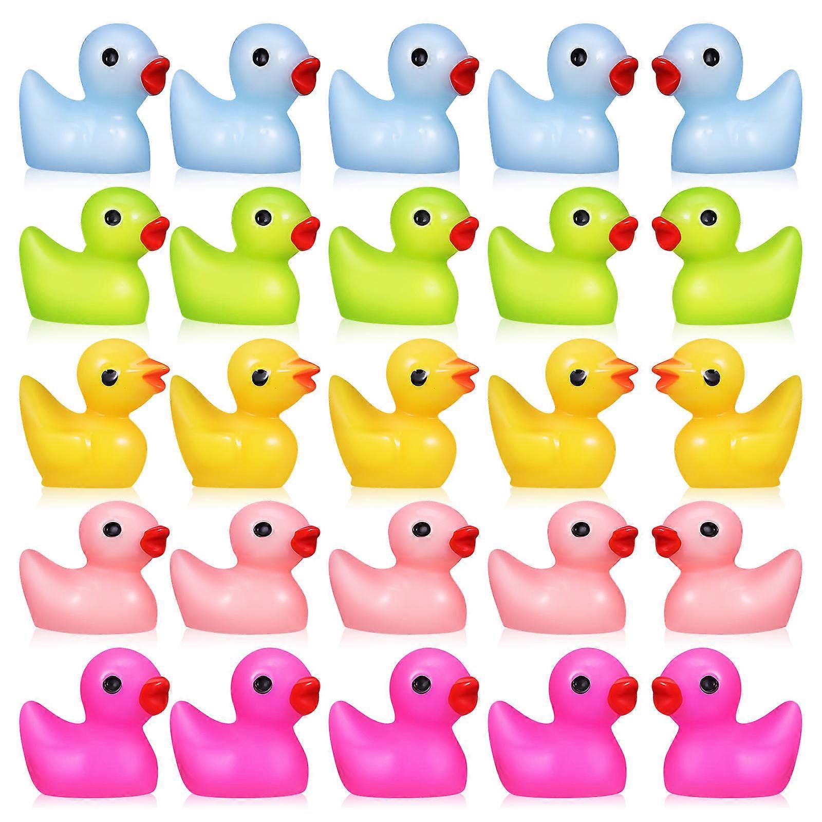 25pcs Mini Resin Duck Figurines for Mini Garden & Micro Landscape Decor – Cute Collectible Ornaments for Home, Desktop & Craft Projects